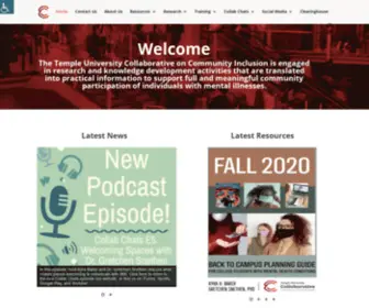 Tucollaborative.org(Community Inclusion) Screenshot