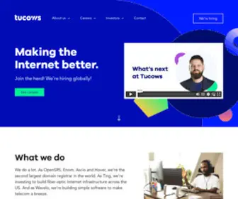 Tucows.com(Making the Internet Better Since 1993) Screenshot