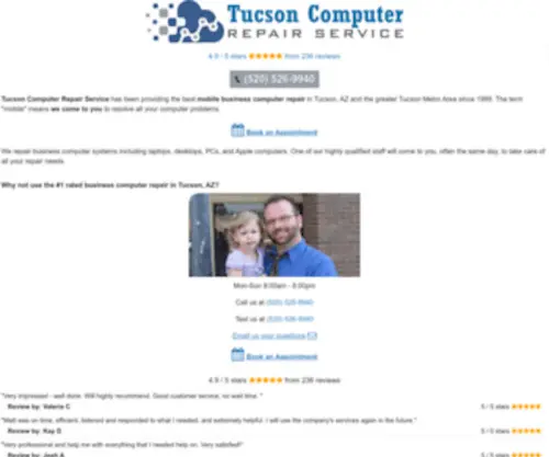 Tucsoncomputerrepairs.net(Tucson Computer Repair Service) Screenshot