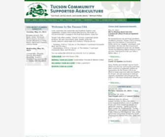 Tucsoncsa.org(Tucson CSA Open Menu) Screenshot