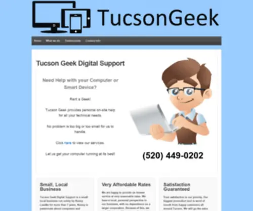 Tucsongeek.com(Tucson Geek Digital Support) Screenshot