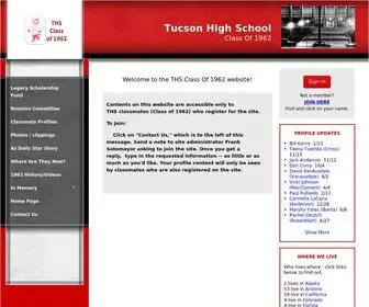 Tucsonhigh1962.com(Tucson High School Class Of 1962) Screenshot