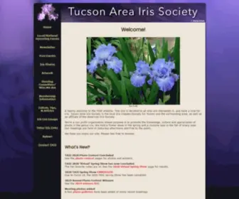 Tucsoniris.org(Tucson Area Iris Society) Screenshot