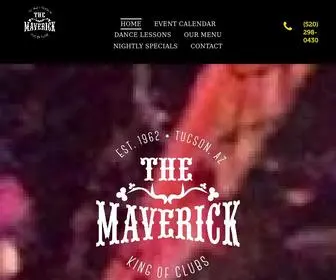 Tucsonmaverick.com(Live Country Club in Tucson AZ) Screenshot