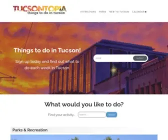Tucsontopia.com(Things to do in Tucson) Screenshot