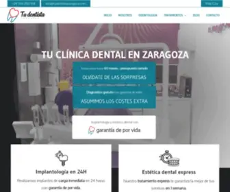 Tudentistazaragoza.com(Clínica dental en Zaragoza) Screenshot