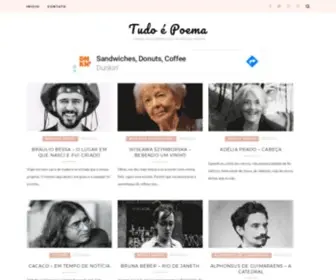 Tudoepoema.com.br(Tudo é poema) Screenshot
