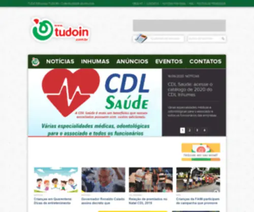 Tudoin.com.br(O site de Inhumas) Screenshot