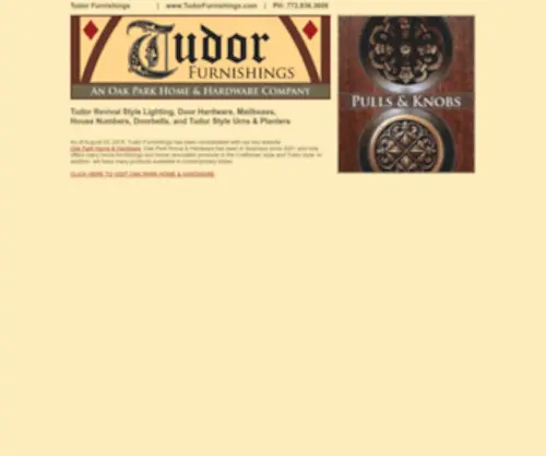 Tudorfurnishings.com(Tudor Gothic Revival lighting) Screenshot