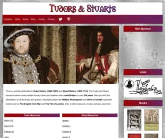 Tudorsandstuarts.com(Tudor Historyand Stuart HistoryTudor and Stuart Britain) Screenshot