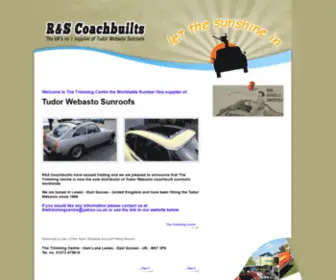 Tudorwebastosunroofs.com(Tudor Webasto Sunroofs supplied and spares worldwide) Screenshot