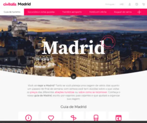 Tudosobremadrid.com(Guia de viagem e turismo em Madrid) Screenshot