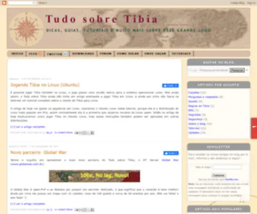 Tudosobretibia.com(Tudo sobre Tibia) Screenshot