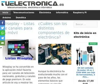 Tuelectronica.es(Telecomunicaciones, electr) Screenshot