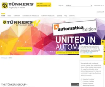 Tuenkers.com(TÜNKERS Maschinenbau GmbH) Screenshot