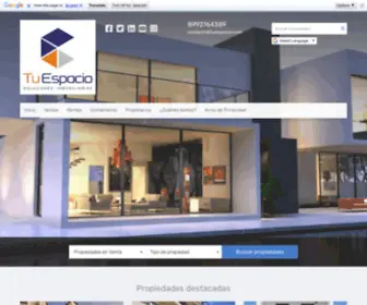 Tuespaciosi.com(Bienvenido a TU ESPACIO Soluciones Inmobiliarias) Screenshot