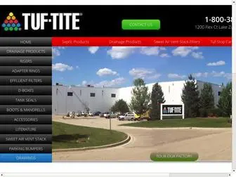 Tuf-Tite.com(Tuf-Tite, Septic, Riser, Trench Drain, Vent Stack, Drainage, Effluent Filters) Screenshot