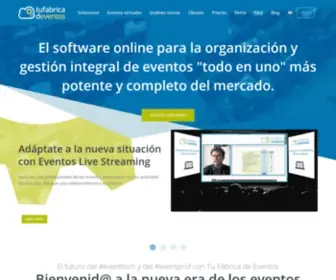 Tufabricadeventos.com(Software para Gestión de Eventos Online) Screenshot