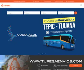 Tufesa.com.mx(Autotransportes TUFESA) Screenshot