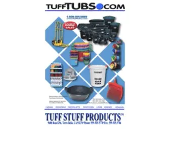 Tufftubs.com(TUFF STUFF PRODUCTS) Screenshot