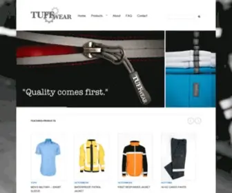 Tuffwear.ca(Uniform Provider) Screenshot