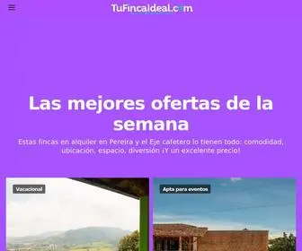 Tufincaideal.com(Fincas en Alquiler Pereira y el Eje Cafetero) Screenshot