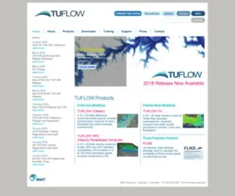 Tuflow.com(Flood, Urban Stormwater, Coastal and Water Quailty computer modelling software) Screenshot