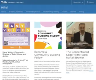 Tuftshillel.org(Tufts Hillel) Screenshot