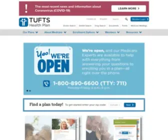 Tuftsmedicarepreferred.org(Medicare Massachusetts) Screenshot