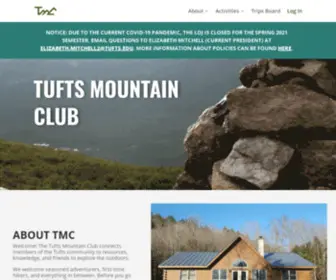 Tuftsmountainclub.org(Tufts Mountain Club) Screenshot