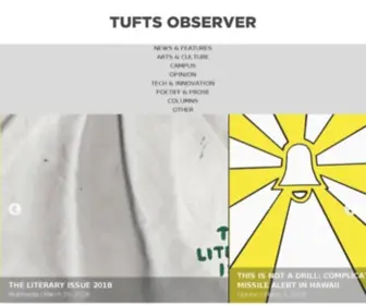 Tuftsobserver.org(Tufts Observer) Screenshot