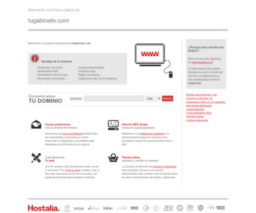 Tugabinete.com(Parking de Dominio) Screenshot