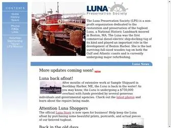 Tugboatluna.org(The Luna Preservation Society) Screenshot