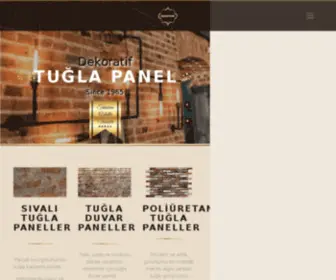 Tugladuvarpanelleri.com(Tuğla Duvar Panelleri ve Dekoratif Duvar Kaplama Sistemleri) Screenshot