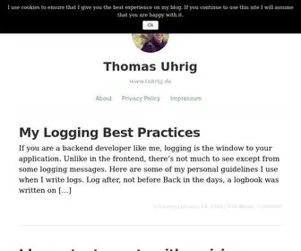 Tuhrig.de(Thomas Uhrig's Blog) Screenshot