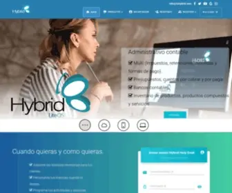 Tuhybrid.com(Bienvenidos(as) a Hybrid) Screenshot