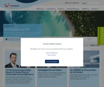 Tui-Group.com(Die TUI Group ist der führende Touristikkonzern der Welt) Screenshot