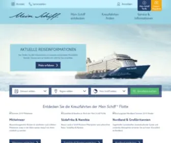Tuicruises.com(TUI Cruises Mein Schiff) Screenshot