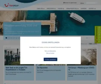 Tuigroup.com(Die TUI Group ist einer der führenden Touristikkonzerne der Welt) Screenshot