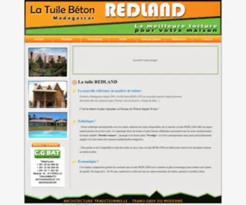 Tuiles-Redland.com(Tuiles Redland : La nouvelle référence en matière de toiture) Screenshot