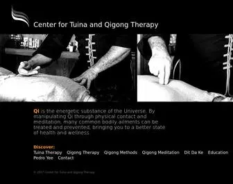 Tuinatherapy.com(Center for Tuina and Qigong Therapy) Screenshot