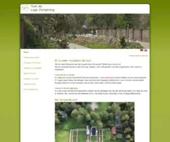 Tuindelageoorsprong.nl(Tuin de Lage Oorsprong) Screenshot