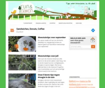 Tuinenbalkon.nl(Tips voor tuinieren in de stad) Screenshot