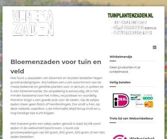 Tuinplantenzaden.nl(Bloemenzaden voor tuin en veld) Screenshot