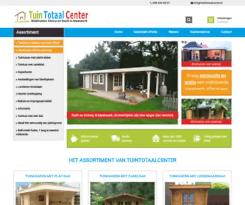 Tuintotaalcenter.nl(Blokhut kopen) Screenshot