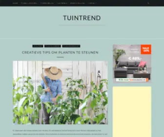 Tuintrend.com(Trends op het gebied van tuinen en tuinmeubelen) Screenshot