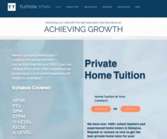 Tuitiontitan.com(Tuition Titan) Screenshot