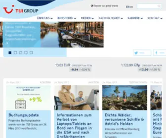 Tuitravelplc.com(TUI Travel PLC) Screenshot