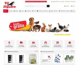 Tujilguero.com(Tienda online de alimentación y complementos para mascotas) Screenshot