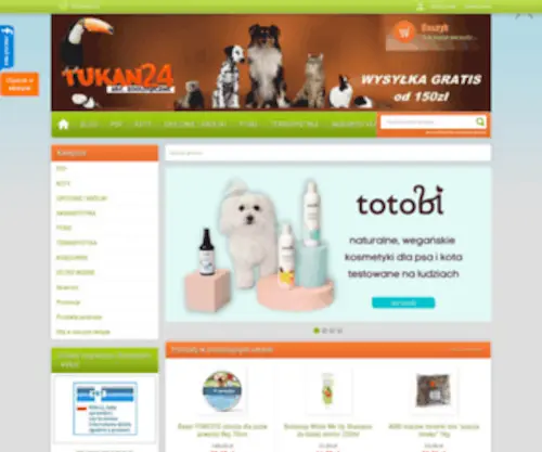 Tukan24.pl(Internetowy Sklep Zoologiczny Online) Screenshot
